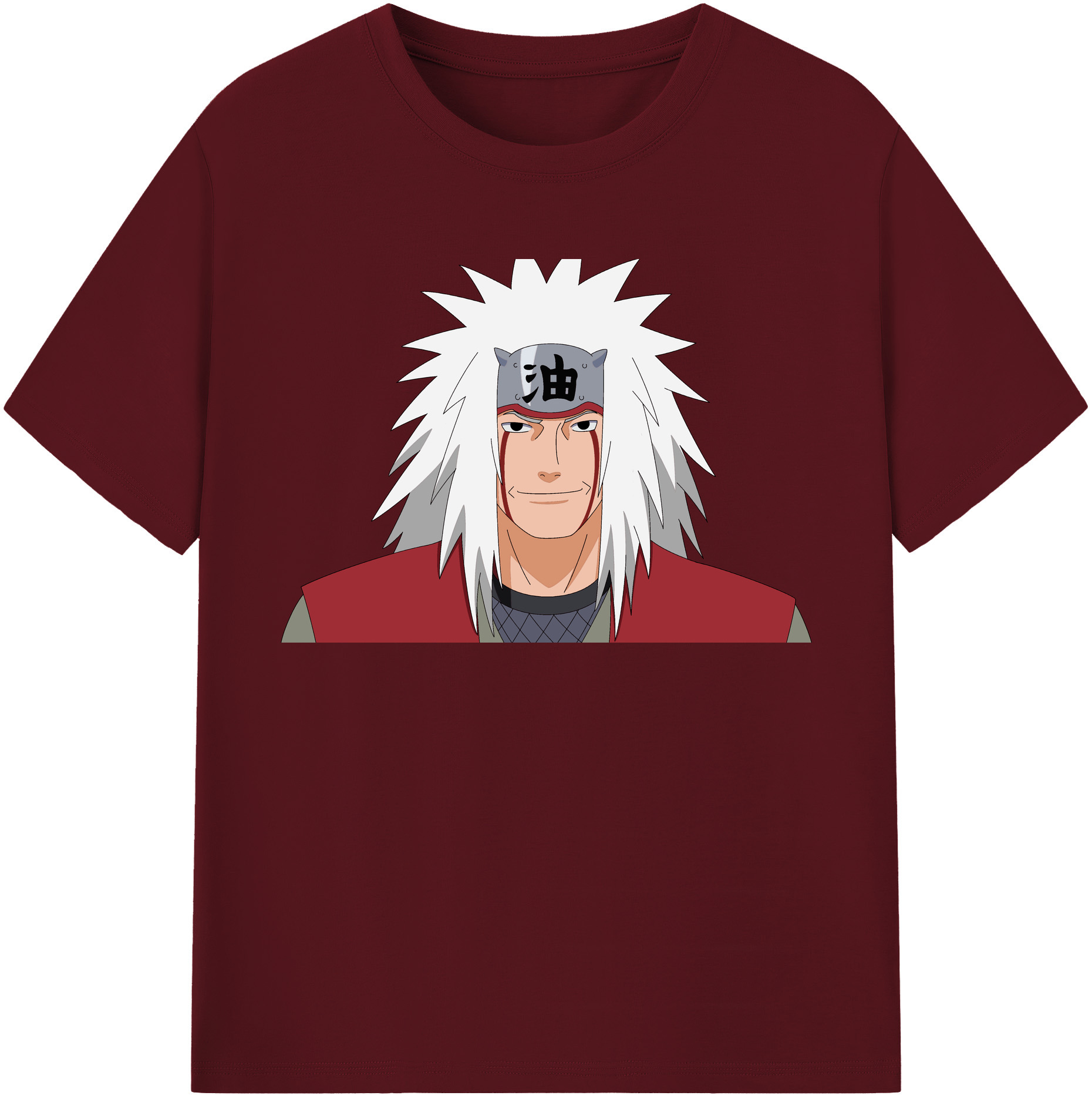 （画像用） NARUTO -ナルト- 自来也（じらいや） Jiraiya 綿100％半袖Tシャツ（フロントプリント）